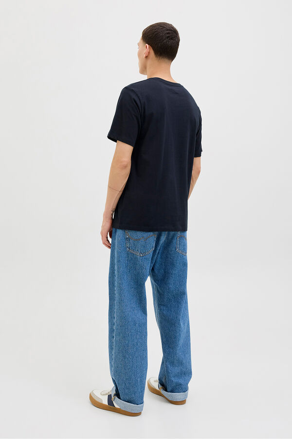Jack & Jones Camiseta regular fit estampada azul