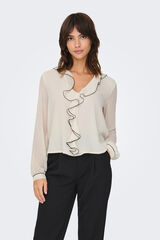 Only Blusa de manga comprida com regular fit branco