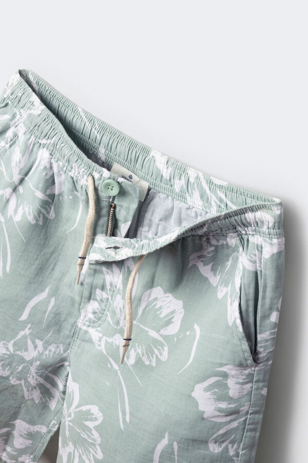 Springfield Kids Bermudas florais para meninos verde