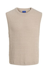 Jack & Jones Chaleco punto marrón