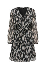 Only Vestido curto de gaze cinzento