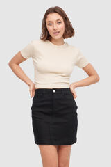 Inside Falda Mini Sarga Colores negro