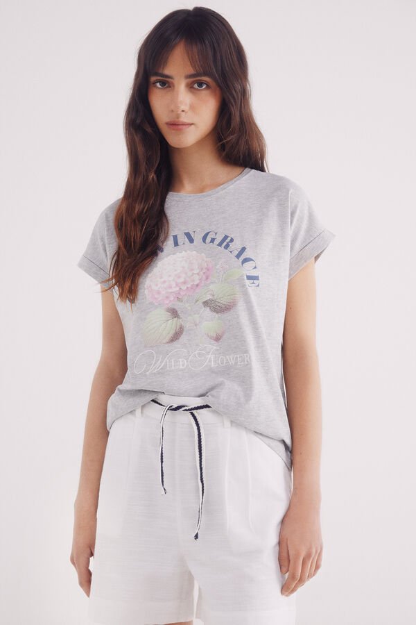 Springfield Shorts com cinto de algod&atilde;o r&uacute;stico branco