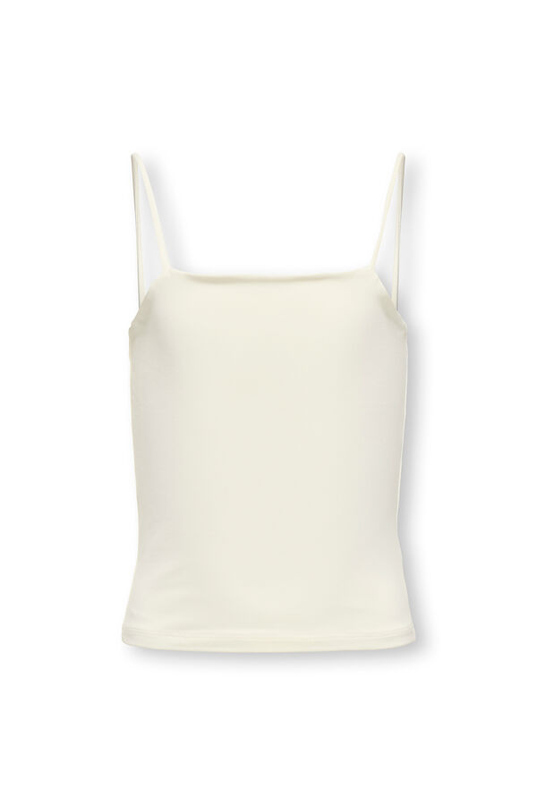 Only Girls Top de al&ccedil;as branco