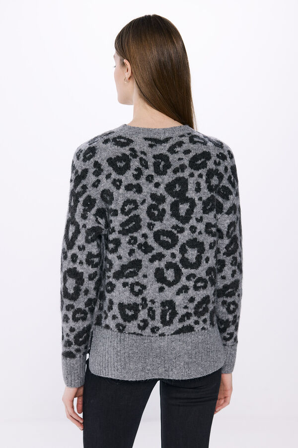 Springfield Jersey intarsia animal gris