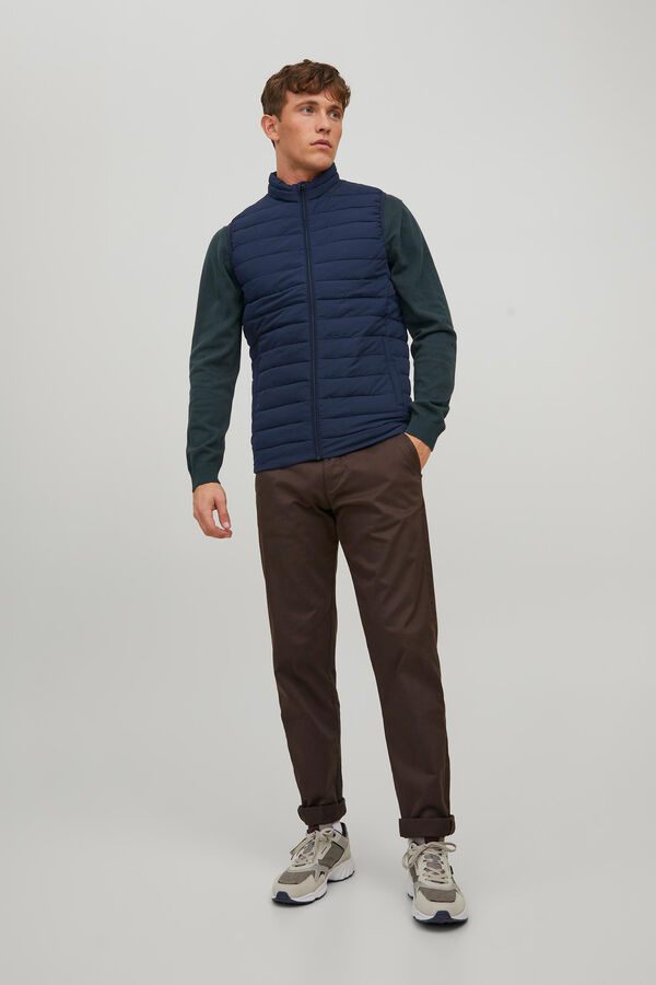 Jack & Jones Colete Puffer azul