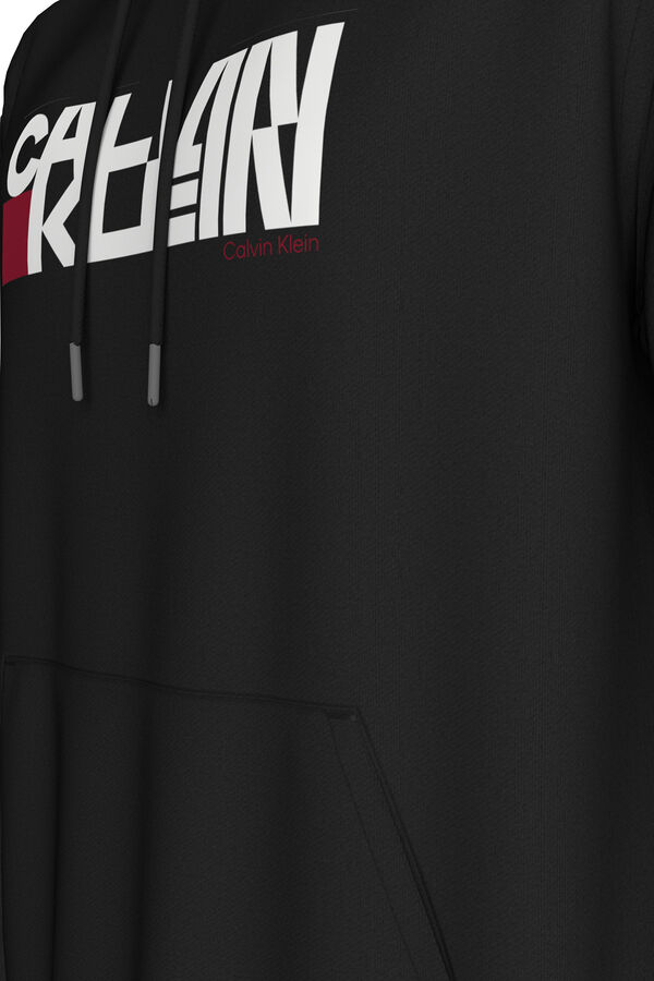 CK Jeans Sudadera con capucha y gr&aacute;fico negro
