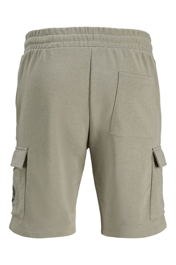 Jack & Jones PLUS Short felpa cargo gris