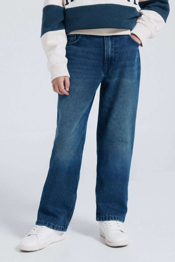 Springfield Kids Jeans reto para meninos azul