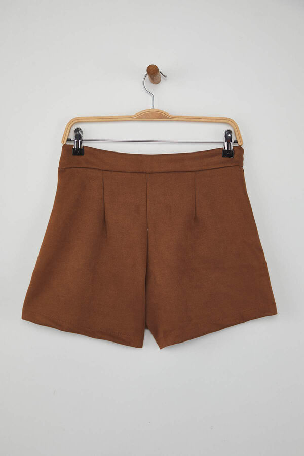 Trendyol Cal&ccedil;&otilde;es efeito camur&ccedil;a cru