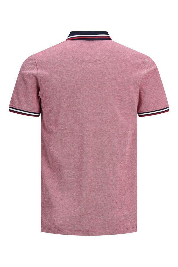 Jack & Jones Polo de manga curta b&aacute;sico vermelho