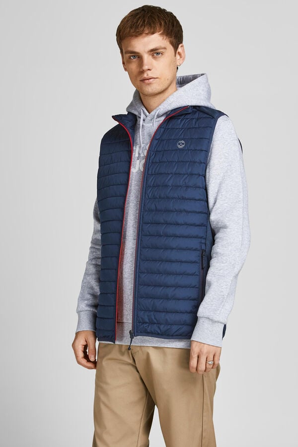 Jack & Jones Colete acolchoado azul