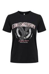 Only T-shirt de manga curta preto