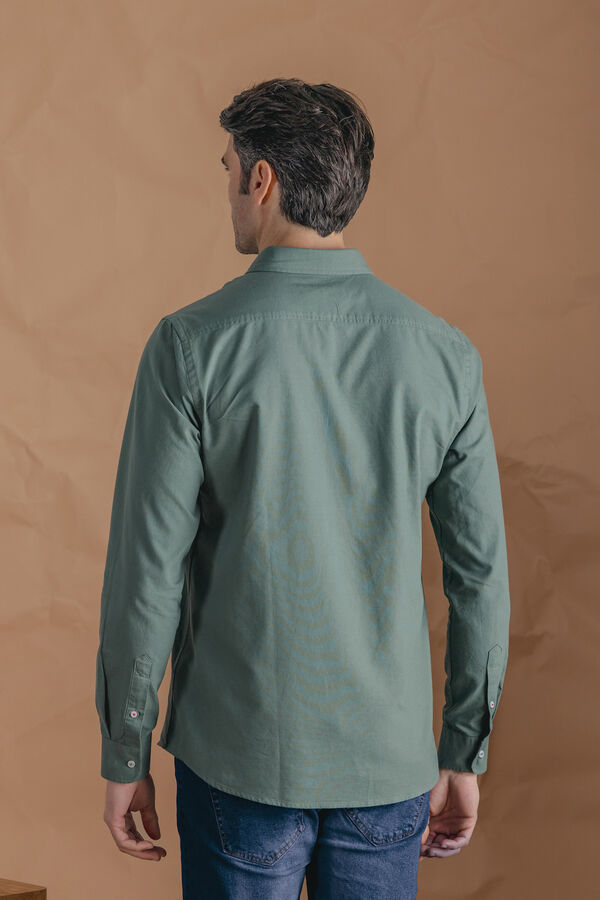 Celopman Camisa Oxford  verde