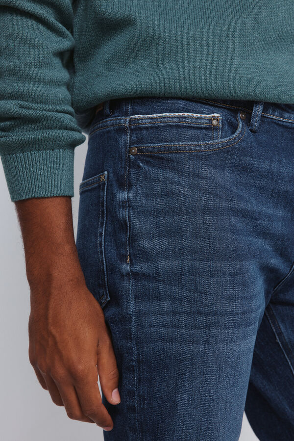 Springfield Jeans lavado medio oscuro slim fit azul