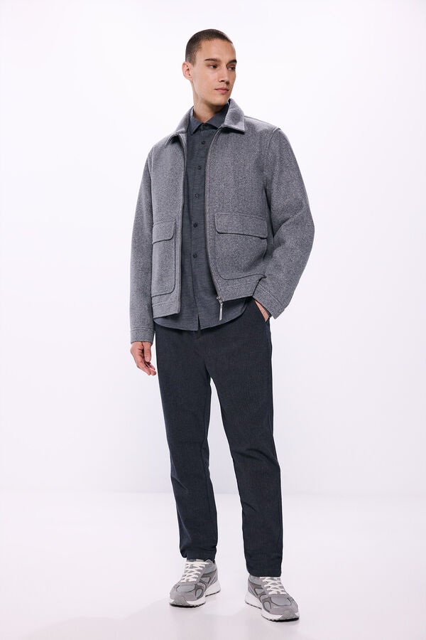 Springfield Pantal&oacute;n comfort slim fit gris