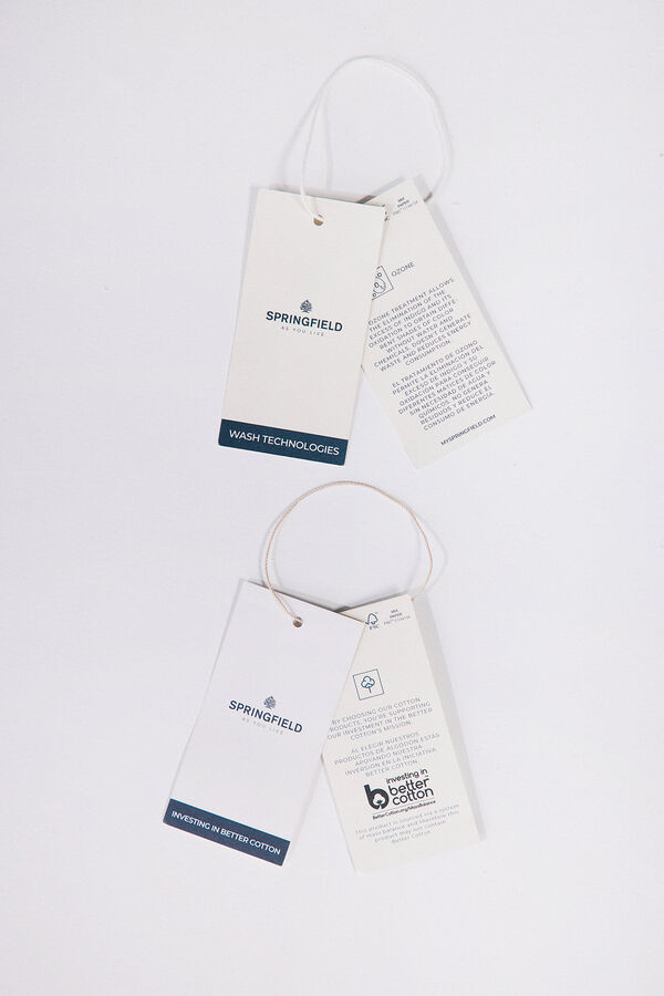 Springfield Cazadora algod&oacute;n lavada beige