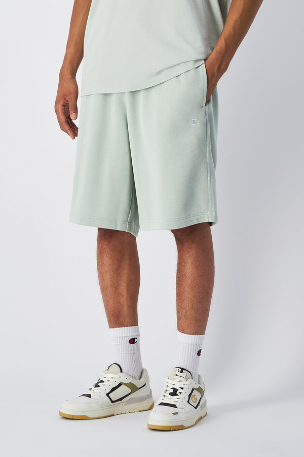 Champion Bermudas masculinas de algodão bege