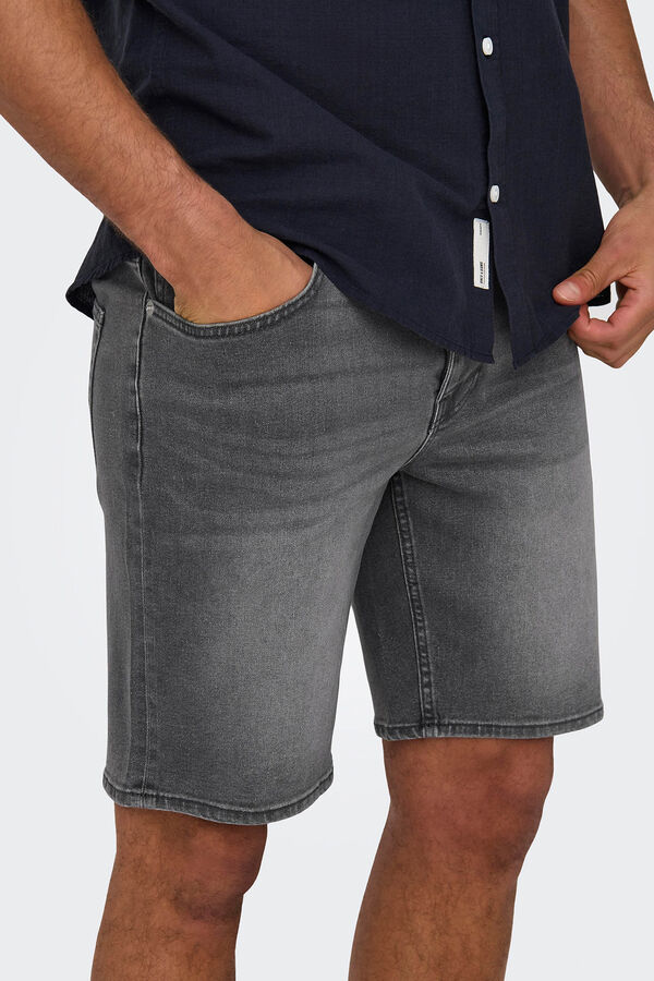 Only & Sons Denim f&uuml;r Herren in regular fit. cinzento