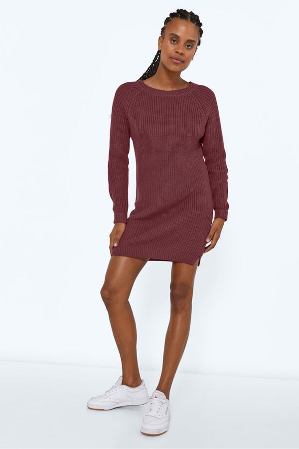 Noisy May Vestido curto de malha  rosa