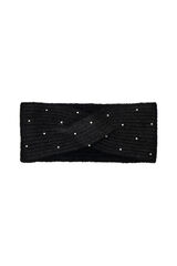 Only Banda de punto con glitter negro