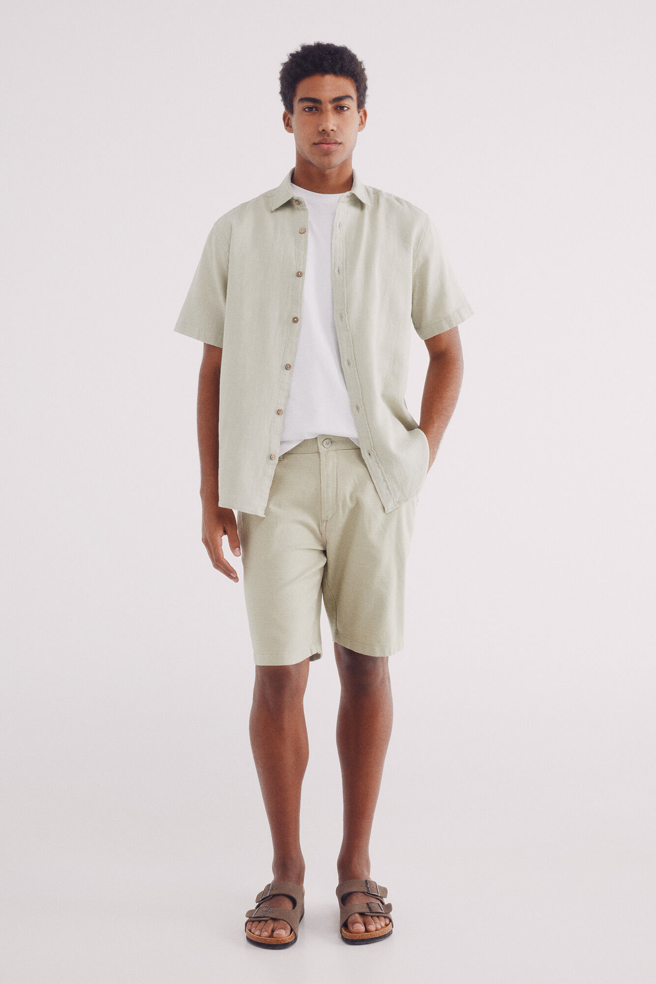 Springfield Bermuda algod&atilde;o comfort fit