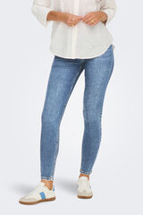 JDY Jeans Skinny Tiro Alto azul