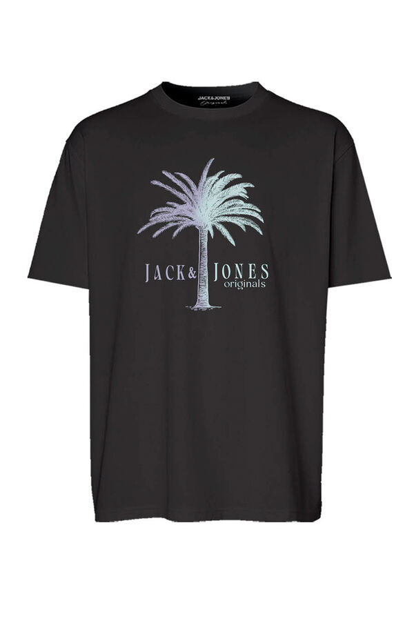 Jack & Jones PLUS Camiseta regular fit estampa PLUS negro