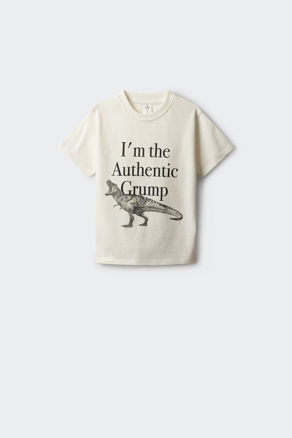 Springfield Kids Camiseta dinosaurio ni&ntilde;o marfil