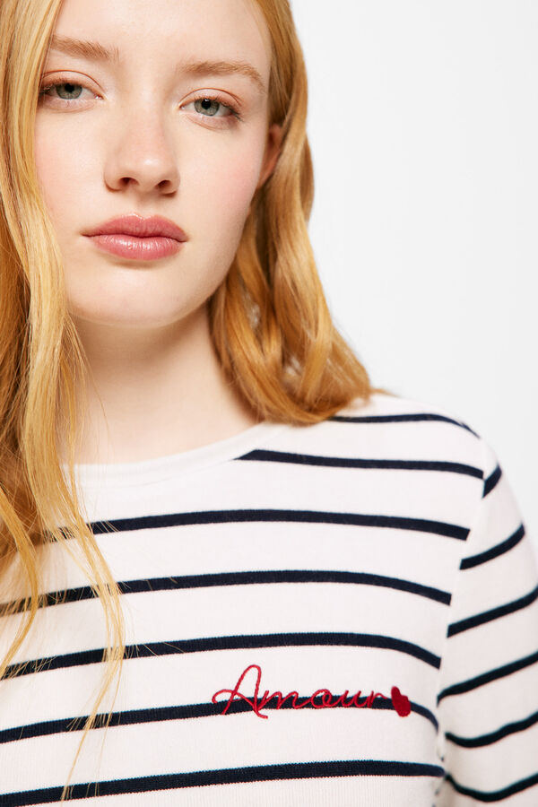 Springfield Camiseta "Amour" Rayas estampado