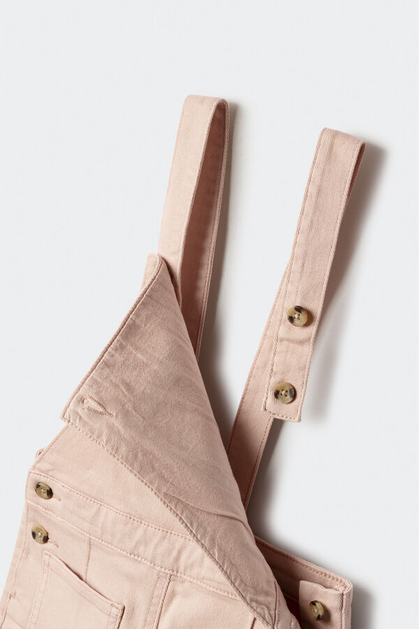 Springfield Kids Jardineiras compridas com bolsos para meninas rosa