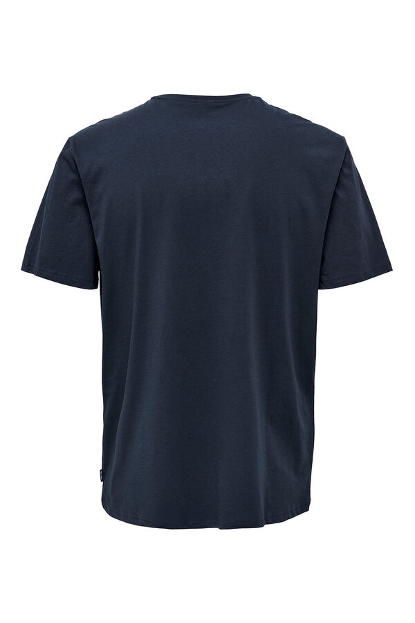 Springfield Camiseta de manga corta estampada navy