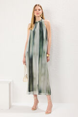 Trendyol Vestido maxi flu&iacute;do verde