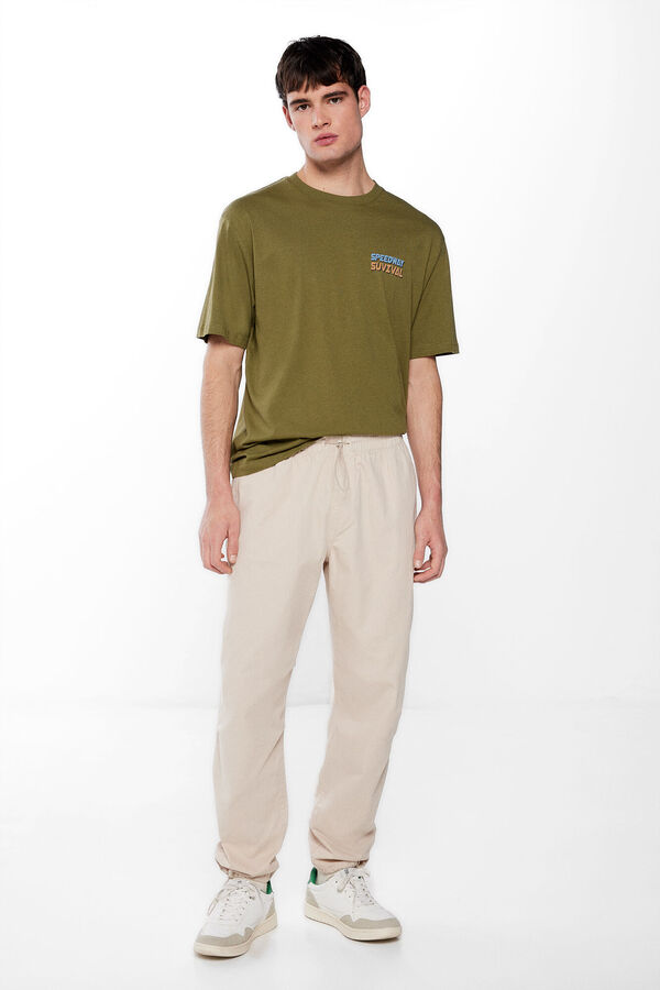 Springfield Pantal&oacute;n parachute beige