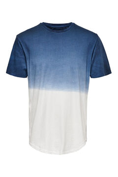 Springfield T-shirt de manga curta degradé azulado