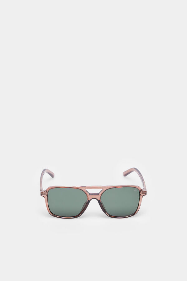 Springfield Gafas de sol aviador pasta burdeos