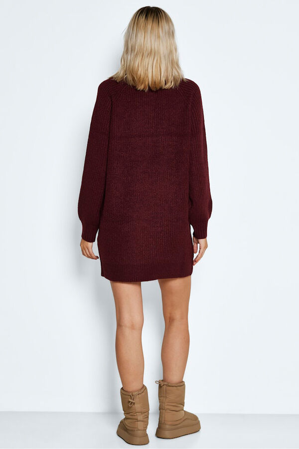 Noisy May vestido punto cuello alto canal&eacute; morado/lila