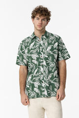 Tiffosi Camisa Regular Fit Estampada verde