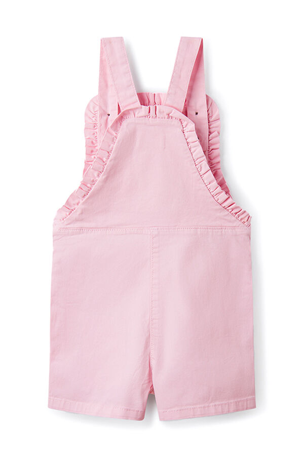 Springfield Kids Jardineiras curtas folhos menina rosa