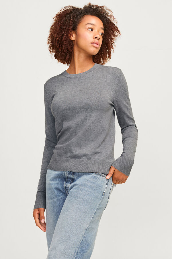 Jack & Jones Jersey punto slim fit gris
