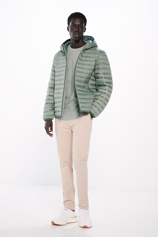 Springfield Chaqueta acolchada capucha verde