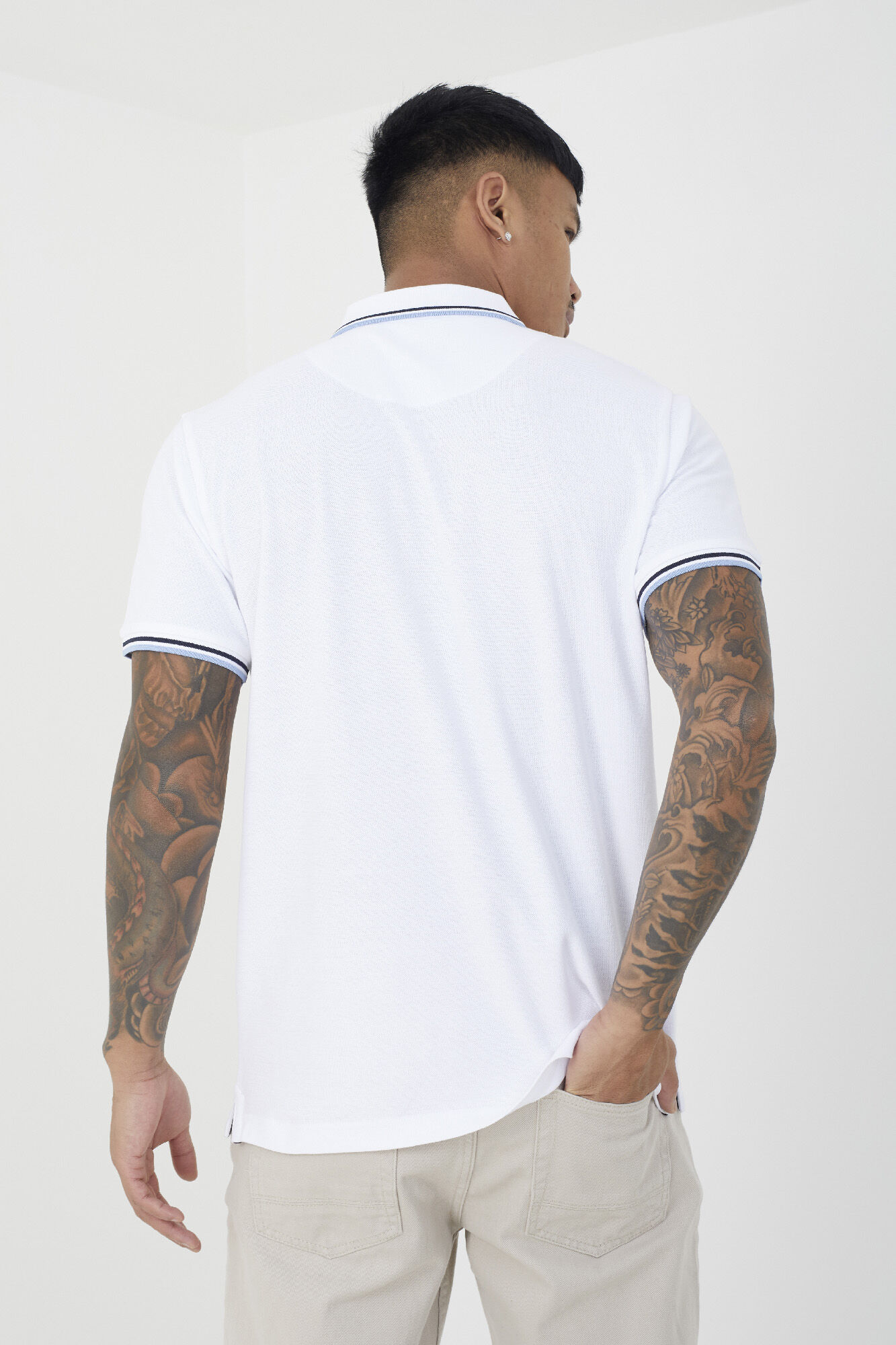 Brave Soul Polo manga curta com bolso 