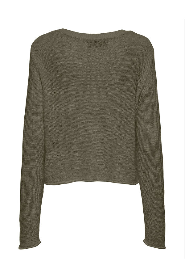 Only Camisola de gola redonda estampado