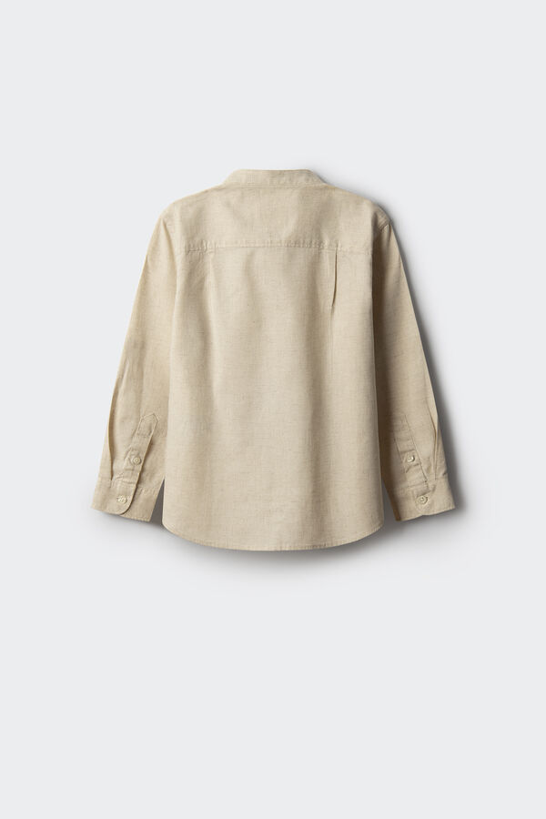 Springfield Kids Camisa lino ni&ntilde;o beige