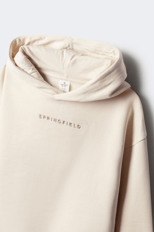 Springfield Kids Sudadera con capucha &aacute;rbol ni&ntilde;o blanco