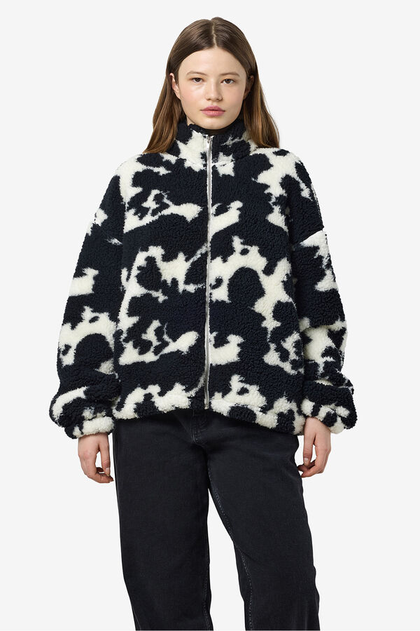 Noisy May Chaqueta teddy cuadros negro