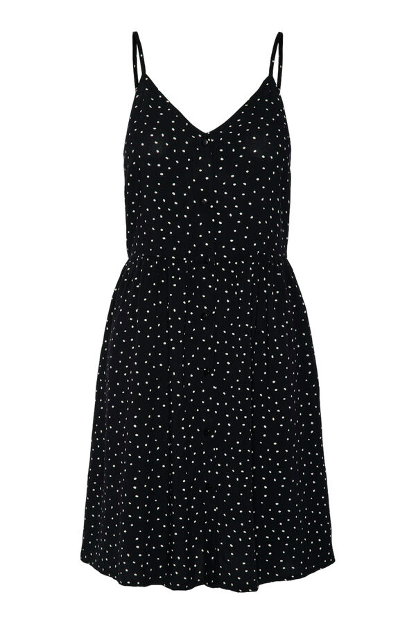Pieces Vestido midi de tirantes negro