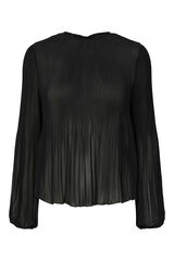 Pieces Blusa plissada preto