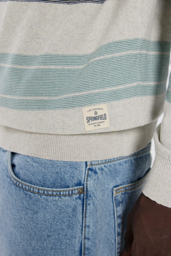 Springfield Jersey rayas color gris