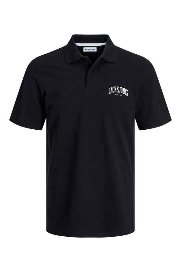 Jack & Jones Polo estándar fit negro